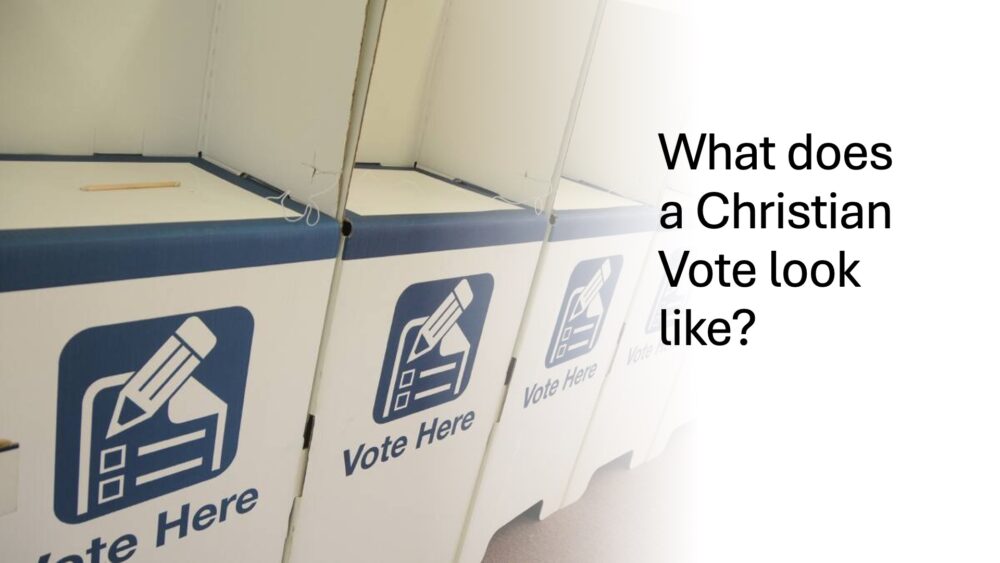 What does a Christian vote look like? Image